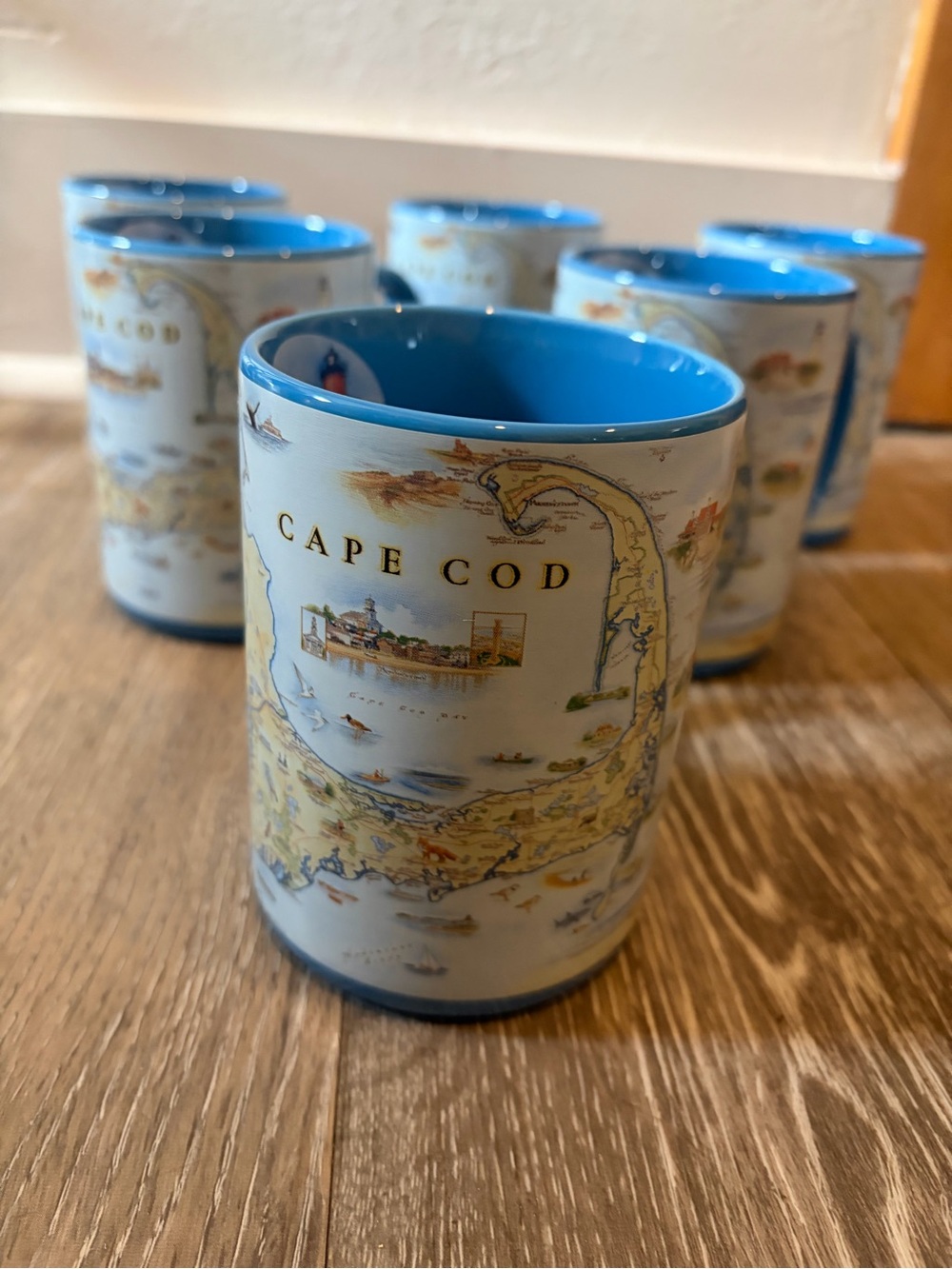 NWT Set of 6 Cape Cod Ceramic Mugs